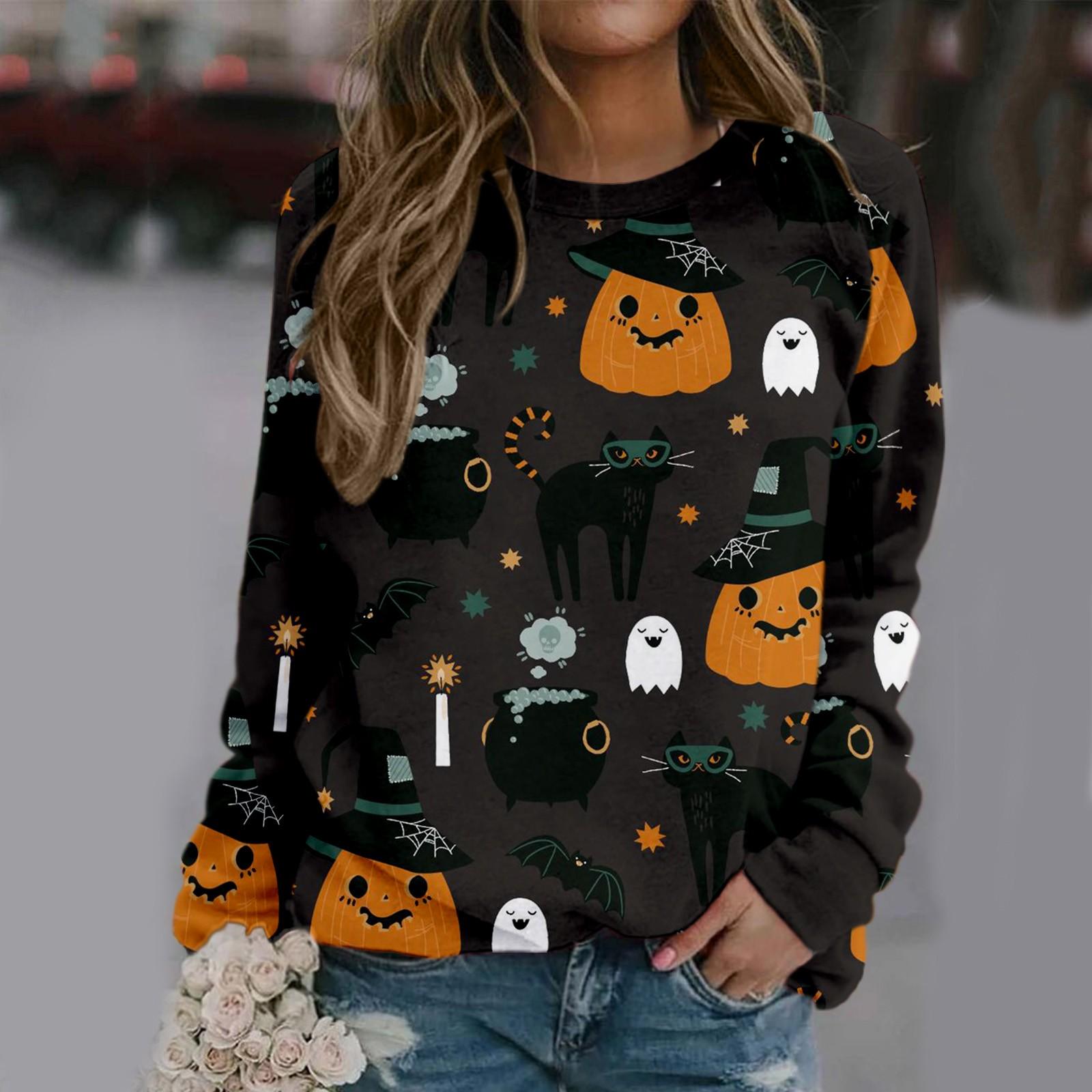 Women s Winter Casual Round Neck Cute Halloween Printed Loose Long Sleeve Top XXXL
Women s Winter Casual Round Neck Cute Halloween Printed Loose Long Sleeve Top XXXL