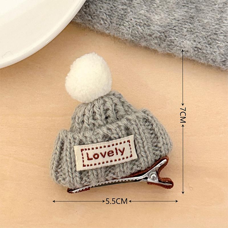 Creative Knitted Hat Hair Clip Women Sweet Bangs Hairpin Hair Accessories сірий
Creative Knitted Hat Hair Clip Women Sweet Bangs Hairpin Hair Accessories сірий