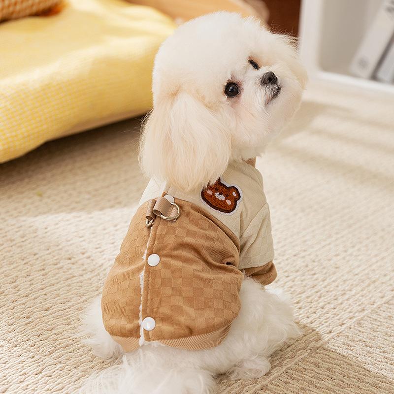 In Autumn and Winter Dog Thickened Warm Chessboard Patch Splicing Bear Pulling Two Legged Cotton Coat Cat Teddy Pet Clothes XS (
In Autumn and Winter Dog Thickened Warm Chessboard Patch Splicing Bear Pulling Two Legged Cotton Coat Cat Teddy Pet Clothes XS (