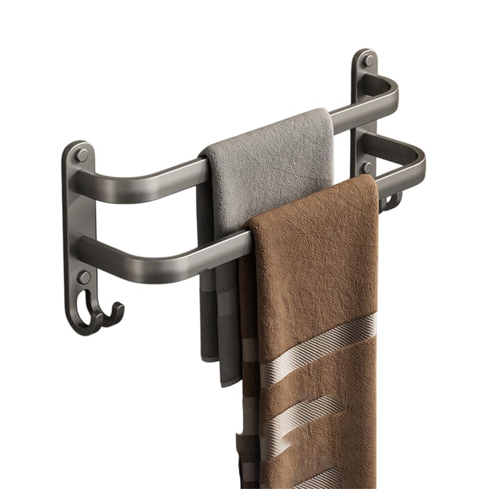 30cm Double Bar Aluminum Towel Rack Wall Mounted No Drilling Bathroom Towel Shelf Hanger
30cm Double Bar Aluminum Towel Rack Wall Mounted No Drilling Bathroom Towel Shelf Hanger
