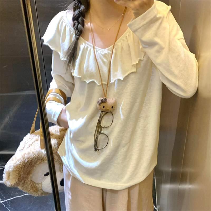 Autumn Off-Shoulder Lace V-Neck Long-Sleeve Lotus Root T-Shirt - Sexy & Slimming Medium
Autumn Off-Shoulder Lace V-Neck Long-Sleeve Lotus Root T-Shirt - Sexy & Slimming Medium