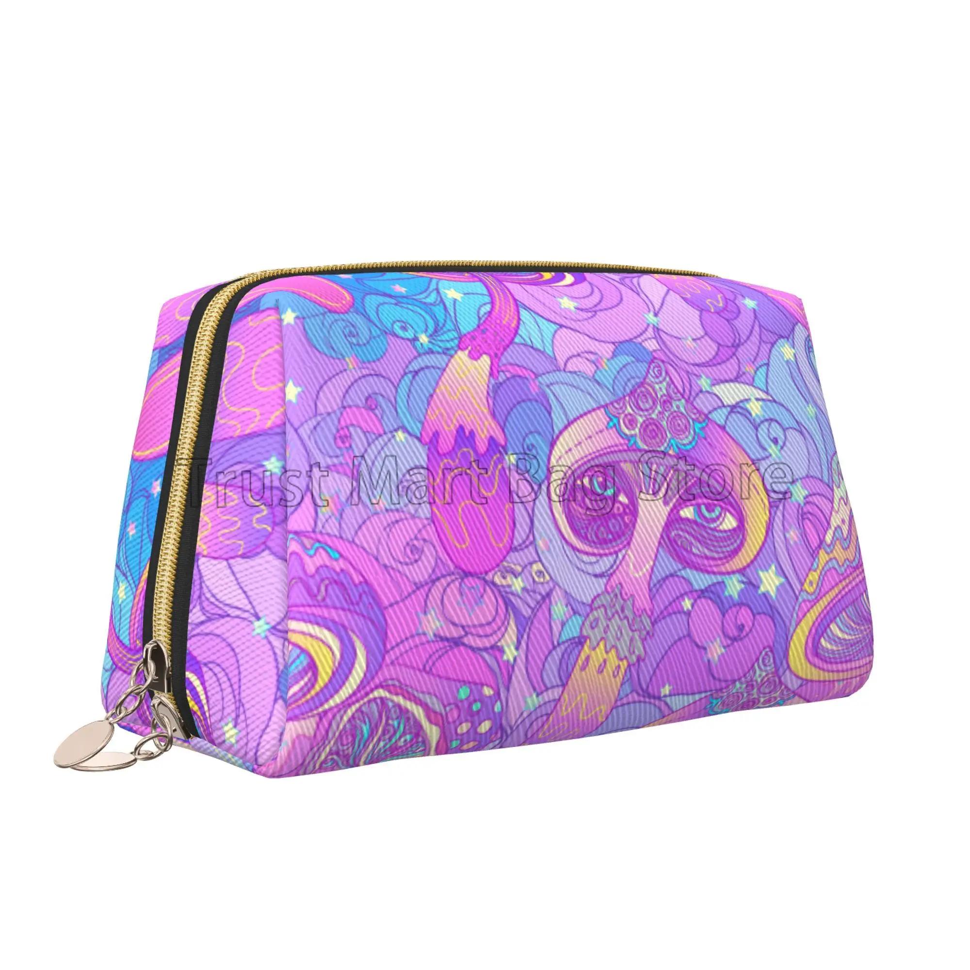Leather Makeup Bag Colorful Mushrooms Cosmetic Bags Portable Travel Toiletry Bag Zipper Storage Bags for Women Friend Wife Gifts
Leather Makeup Bag Colorful Mushrooms Cosmetic Bags Portable Travel Toiletry Bag Zipper Storage Bags for Women Friend Wife Gifts