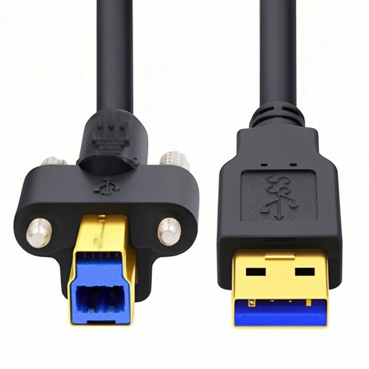 U3-102-2.0M USB 3.0 Type A Male to Type B Thumbscrew Standard Male Mount Panel Type for Industrial Camera Scanner As Shown A
U3-102-2.0M USB 3.0 Type A Male to Type B Thumbscrew Standard Male Mount Panel Type for Industrial Camera Scanner As Shown A
