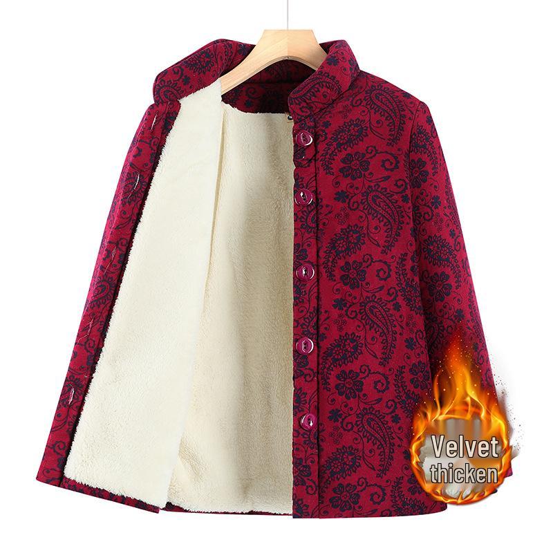 Vintage Floral Cotton Jacket for Women: 70s/80s Winter Coat with Velvet Lining, Perfect for Elderly Ladies & Mothers 4XL (suggested 135-150 jin) червоний
Vintage Floral Cotton Jacket for Women: 70s/80s Winter Coat with Velvet Lining, Perfect for Elderly Ladies & Mothers 4XL (suggested 135-150 jin) червоний