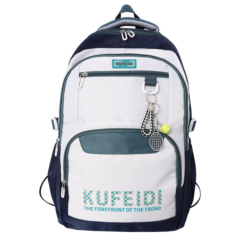 Контрастный цветной школьный рюкзак для женщин с буквами, большой емкости, мужской дорожный рюкзак синий
Контрастный цветной школьный рюкзак для женщин с буквами, большой емкости, мужской дорожный рюкзак синий