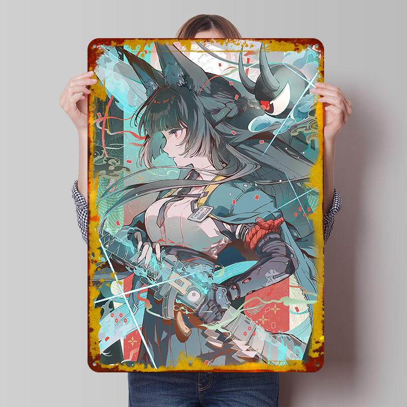Girl With Sword Metal Poster Customized Wall Art Retro Vintage Tinplate Signs for Interior Decoration Living Room Decor Men Home 7.9x11.8In(20x30cm)
Girl With Sword Metal Poster Customized Wall Art Retro Vintage Tinplate Signs for Interior Decoration Living Room Decor Men Home 7.9x11.8In(20x30cm)