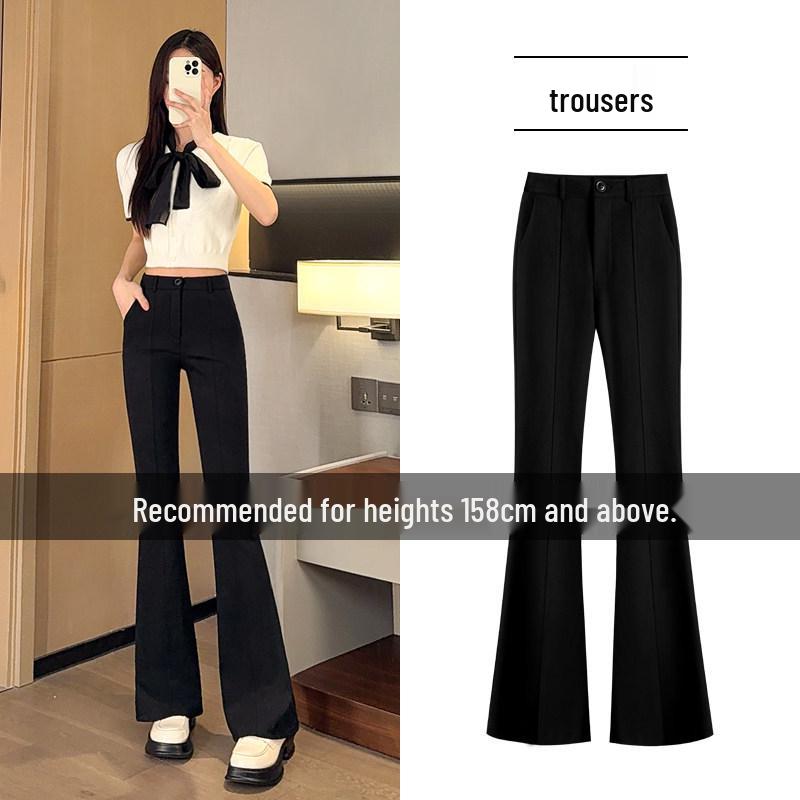Women s Black High Waist Slimming Bell-Bottom Pants - Spring/Summer 2026 Micro-Flare for Petite Figures M for 95-105 lbs
Women s Black High Waist Slimming Bell-Bottom Pants - Spring/Summer 2026 Micro-Flare for Petite Figures M for 95-105 lbs