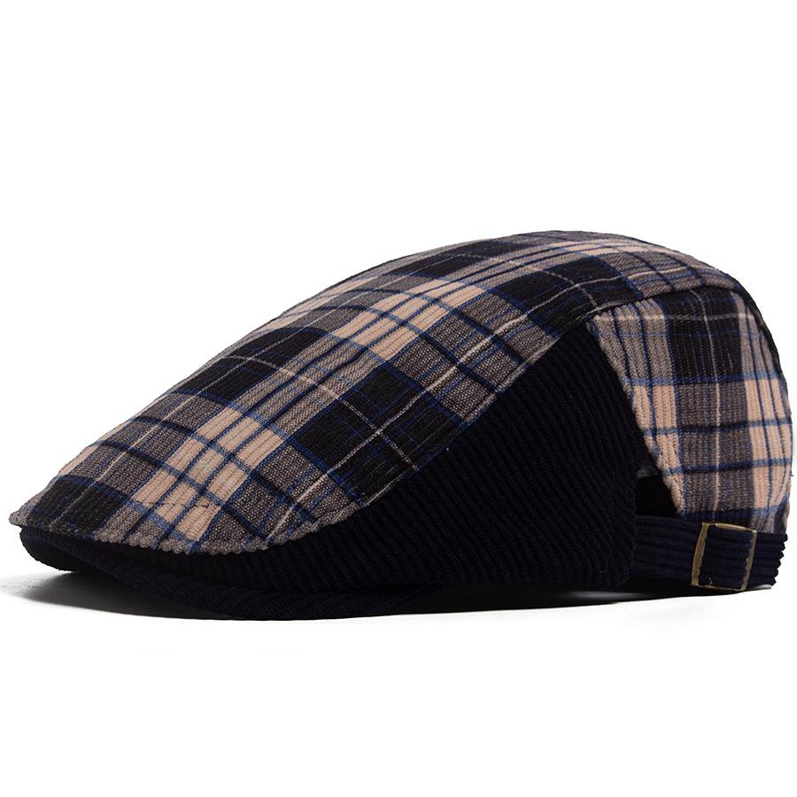 Plaid corduroy retro forward hat men s casual beret women British painter cap autumn and winter Adjustable Темно-синій
Plaid corduroy retro forward hat men s casual beret women British painter cap autumn and winter Adjustable Темно-синій