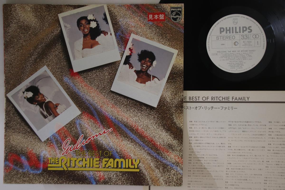 LP Record RITCHIE FAMILY - Welcome, The Best Of Ritchie Family RJ7659PROMO PHILIPS 1980 Japan Soul/Funk Used
LP Record RITCHIE FAMILY - Welcome, The Best Of Ritchie Family RJ7659PROMO PHILIPS 1980 Japan Soul/Funk Used