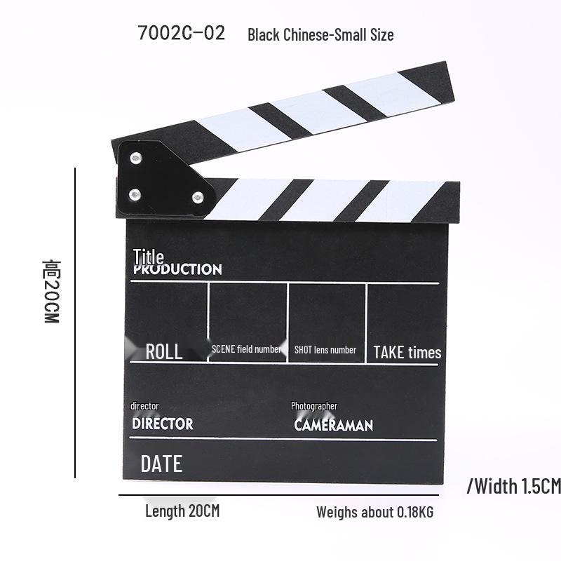 Black and White Director s Clapboard - Bilingual Wooden Prop for Photography and Film Sets As shown
Black and White Director s Clapboard - Bilingual Wooden Prop for Photography and Film Sets As shown