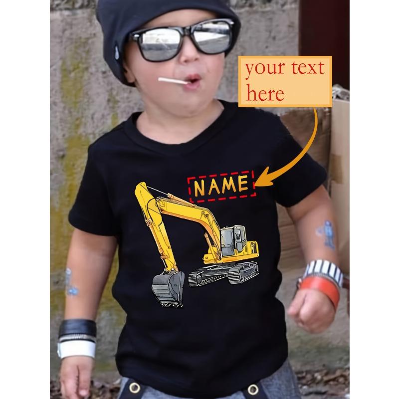 Customizable Boys T-Shirt with a Trendy Loose Fit, Featuring a Round Neck And a Print Excavator Design. 164cm чорний
Customizable Boys T-Shirt with a Trendy Loose Fit, Featuring a Round Neck And a Print Excavator Design. 164cm чорний