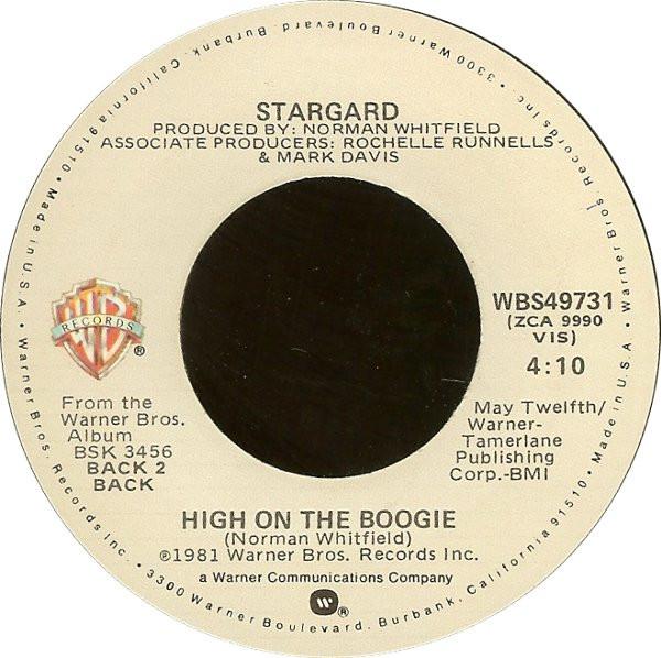 7inch Record STARGARD - High On The Boogie / Diary WBS49731 Warner Bros. Re 1981 US Dance & Electronica Used
7inch Record STARGARD - High On The Boogie / Diary WBS49731 Warner Bros. Re 1981 US Dance & Electronica Used