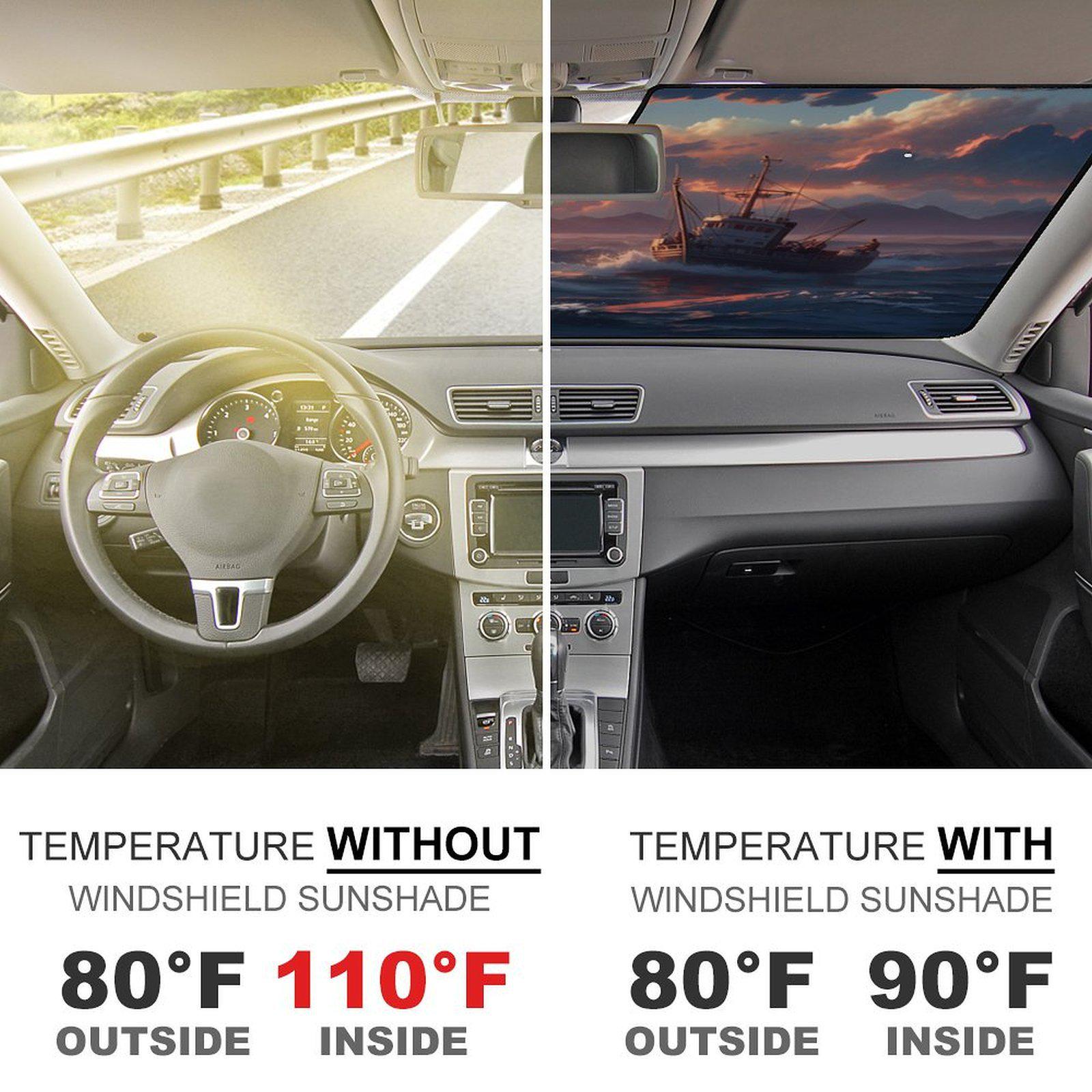 Aluminum Foil Windshield Sunshade - Summer Sun Protection Cover 51×28 inch
Aluminum Foil Windshield Sunshade - Summer Sun Protection Cover 51×28 inch