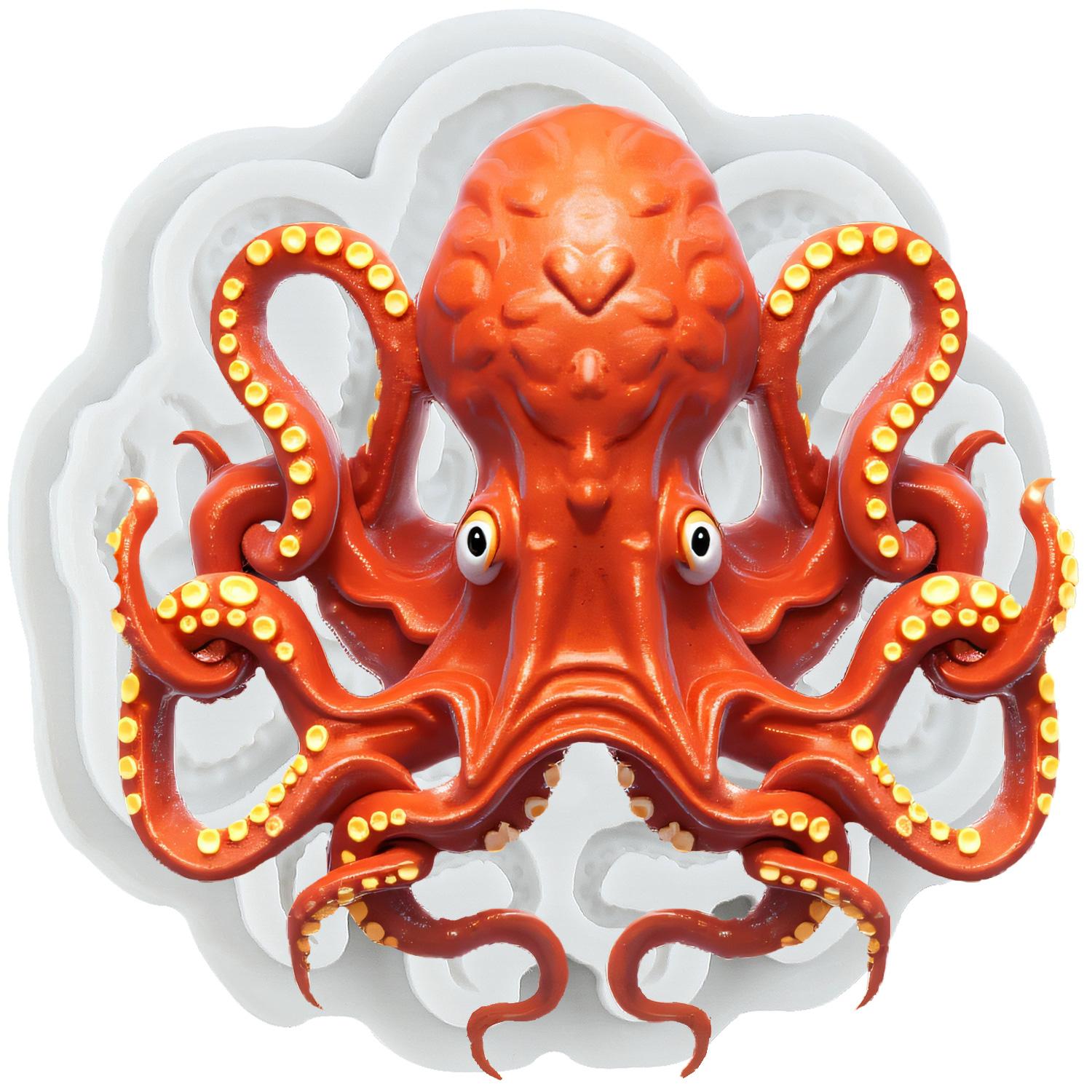 Octopus Silicone Molds Squid Fondant Mold Cake Decorating Tools Cupcake Topper Candy Chocolate Gumpaste Mold сірий колір
Octopus Silicone Molds Squid Fondant Mold Cake Decorating Tools Cupcake Topper Candy Chocolate Gumpaste Mold сірий колір