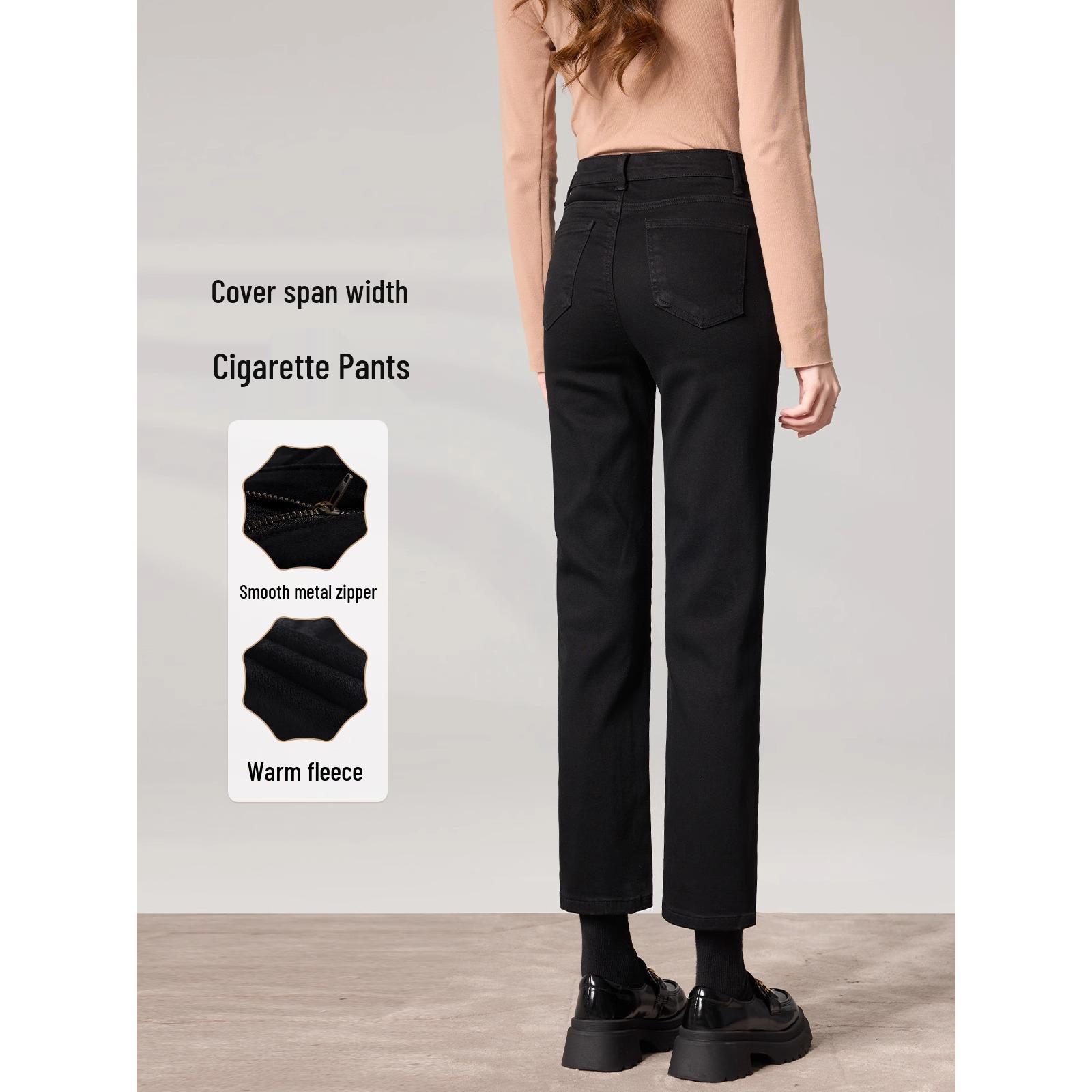Women s Winter 2025 High Waist Slimming Cigarette Pants with Plus Velvet, Elastic Narrow Leg, Black Straight Leg Jeans 32 for 146-155 lbs
Women s Winter 2025 High Waist Slimming Cigarette Pants with Plus Velvet, Elastic Narrow Leg, Black Straight Leg Jeans 32 for 146-155 lbs