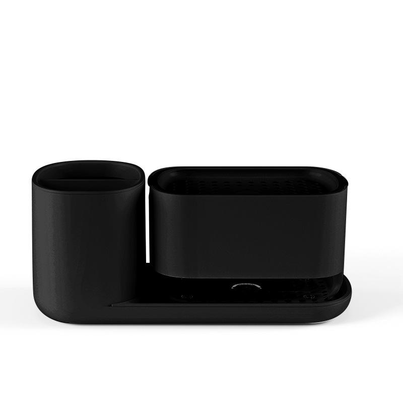 Нажимной дозатор мыла для кухонной мойки и полка для хранения
Нажимной дозатор мыла для кухонной мойки и полка для хранения