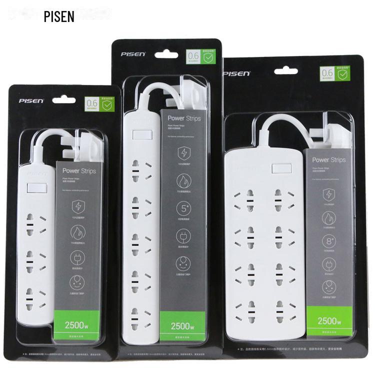 PISEN Power Strip with Switch, 5, 6, or 8 Outlets, 1.8m & 3m Cord, Includes 1-Year Warranty 8-port, 1.8m
PISEN Power Strip with Switch, 5, 6, or 8 Outlets, 1.8m & 3m Cord, Includes 1-Year Warranty 8-port, 1.8m