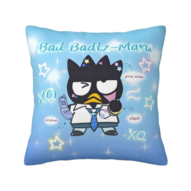 Custom Cartoon Sanrio Badtz Maru Cushion Cover 45x45cm Anime Cute Penguin Velvet Cute Throw Pillow Case Home Decoration 12x12Inch
Custom Cartoon Sanrio Badtz Maru Cushion Cover 45x45cm Anime Cute Penguin Velvet Cute Throw Pillow Case Home Decoration 12x12Inch