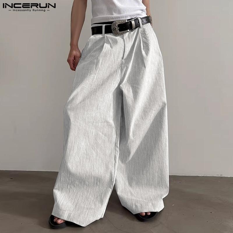 INCERUN Men Zip-up Waist Texture Casual Long Wide Legs Pants Trousers 5XL темно-сірий
INCERUN Men Zip-up Waist Texture Casual Long Wide Legs Pants Trousers 5XL темно-сірий