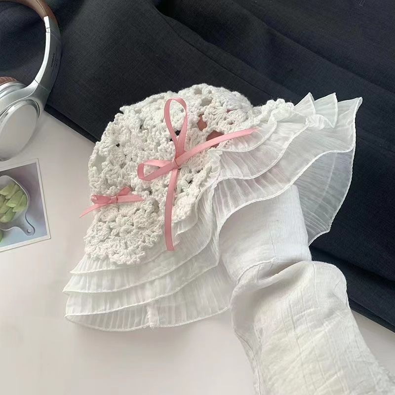 Women s Summer Outdoor Outings Hollow Out Hand Woven Bow Sun Protection Fisherman Hat Big Brim Face Slimming Small Sun Hat
Women s Summer Outdoor Outings Hollow Out Hand Woven Bow Sun Protection Fisherman Hat Big Brim Face Slimming Small Sun Hat