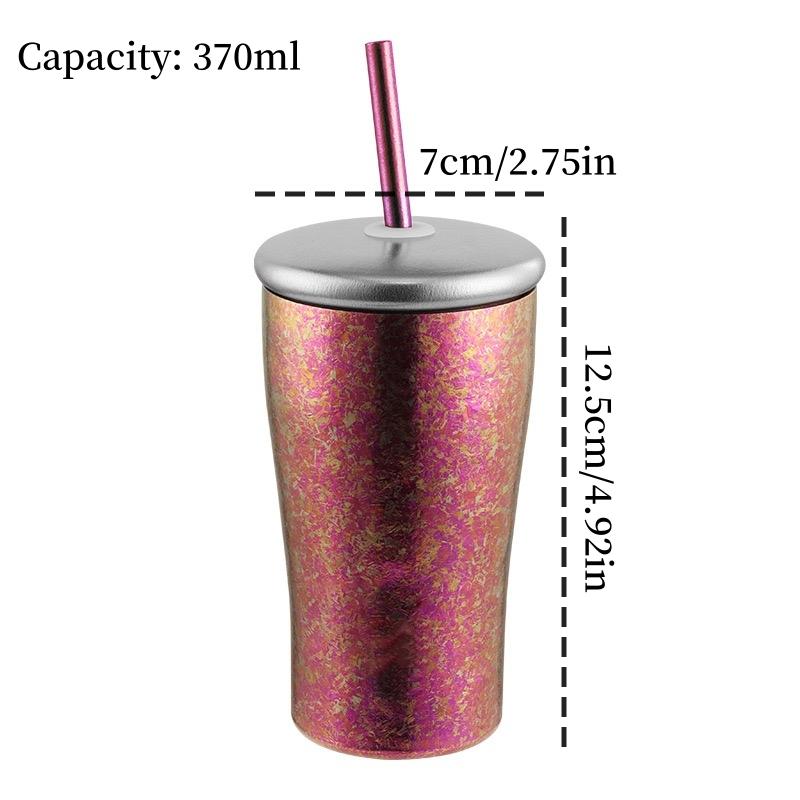 Pure Titanium Double-Wall Juice Cup Coffee Mug,With Straw and Cup lid Outdoor Camping Water Cups,Gifts Office Tea Mug Beer Cup 370ml
Pure Titanium Double-Wall Juice Cup Coffee Mug,With Straw and Cup lid Outdoor Camping Water Cups,Gifts Office Tea Mug Beer Cup 370ml