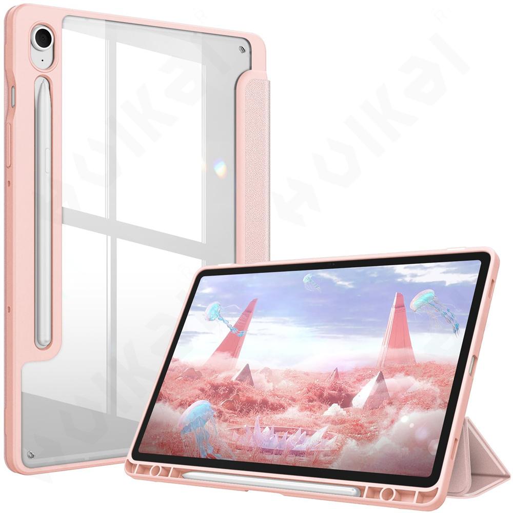 Чохол для Samsung Galaxy Tab S10 FE / S9 FE 10,9-дюймовий Тонкий Напівпрозорий Задній Кришка Трискладний Стенд Зарядка Стилуса Планшета Автоматичне Увімкнення/Сон Tab S9 11 inch рожевий
Чохол для Samsung Galaxy Tab S10 FE / S9 FE 10,9-дюймовий Тонкий Напівпрозорий Задній Кришка Трискладний Стенд Зарядка Стилуса Планшета Автоматичне Увімкнення/Сон Tab S9 11 inch рожевий
