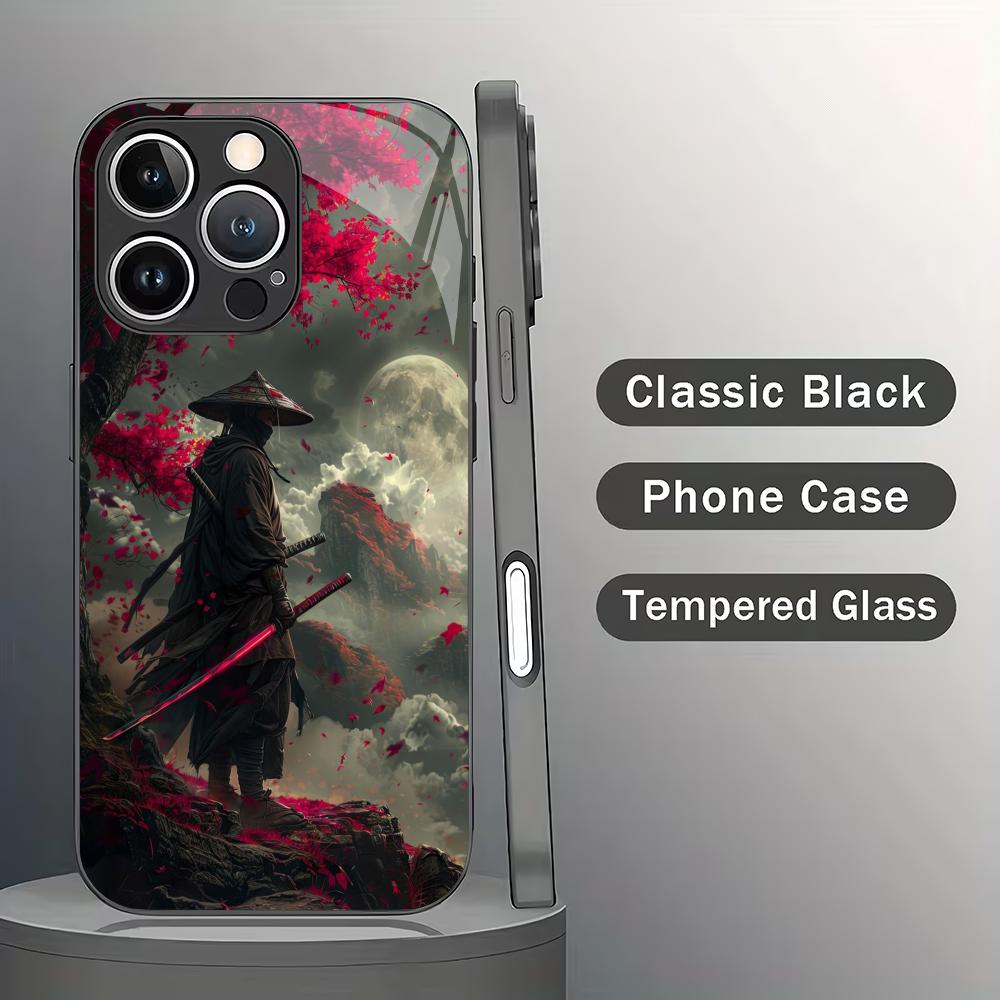 Sakura Warrior pattern tempered glass phone case suitable for iPhone 17 16 15 14 13 12 11 Pro/Max/Plus anti drop back cover iPhone 17ProMax
Sakura Warrior pattern tempered glass phone case suitable for iPhone 17 16 15 14 13 12 11 Pro/Max/Plus anti drop back cover iPhone 17ProMax