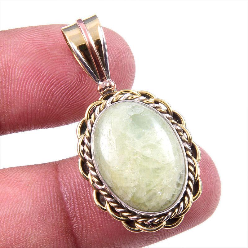 Natural Aquamarine Gemstone 925 Solid Sterling Silver TwoTone Pendant 1.50 h6L68
Natural Aquamarine Gemstone 925 Solid Sterling Silver TwoTone Pendant 1.50 h6L68