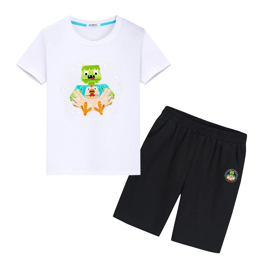 Children suit Kawaii Tees chicken jockey 100%Cotton Anime T-shirt 2pcs Tops+Shorts kids boutique clothes boys girls Sports Sets 100 белый
Children suit Kawaii Tees chicken jockey 100%Cotton Anime T-shirt 2pcs Tops+Shorts kids boutique clothes boys girls Sports Sets 100 белый