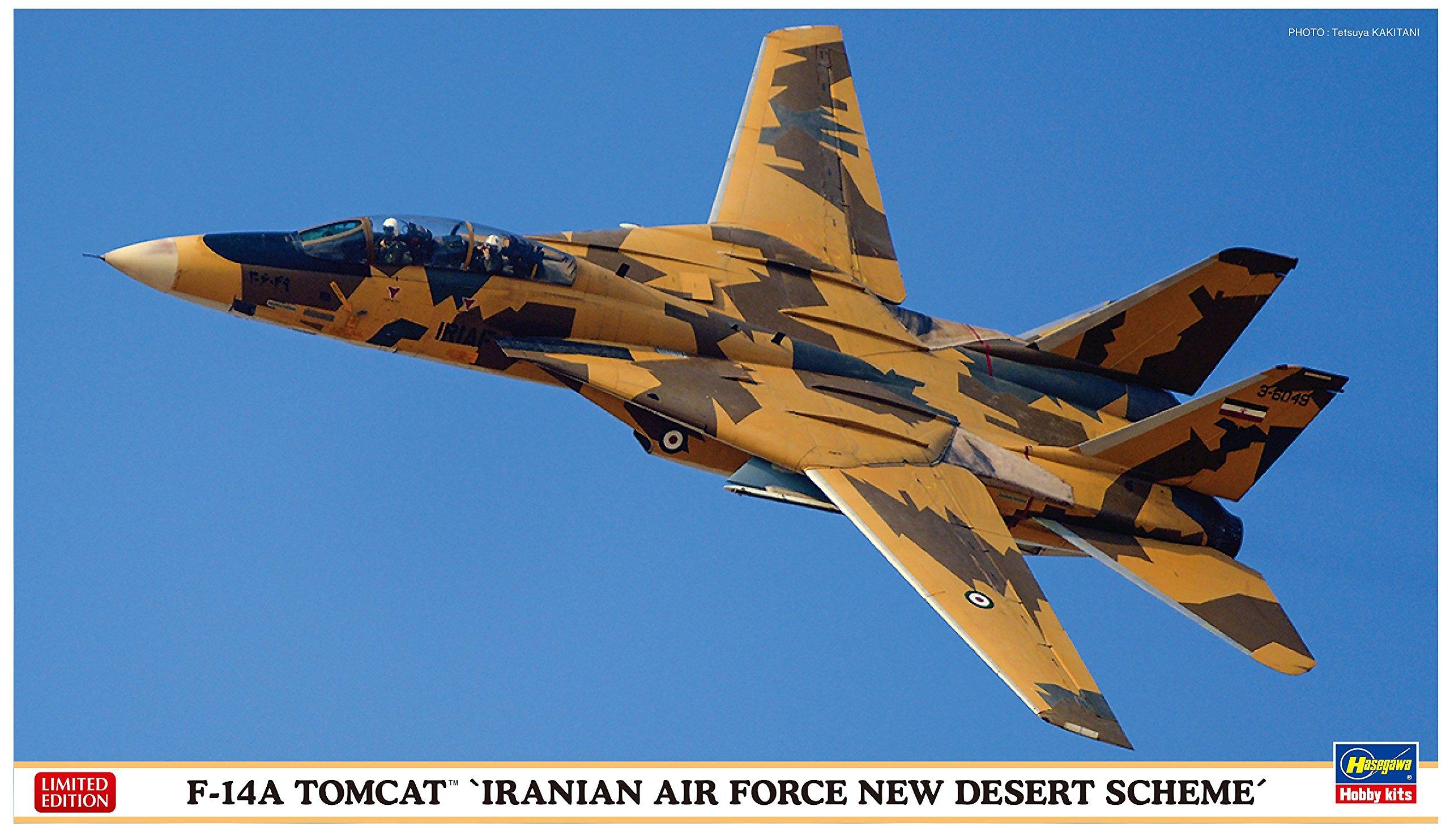 Hasegawa Иранские ВВС Tomcat Иранские ВВС Новая схема пустыни Пластиковая модель 02242 1/72 F-14A
Hasegawa Иранские ВВС Tomcat Иранские ВВС Новая схема пустыни Пластиковая модель 02242 1/72 F-14A