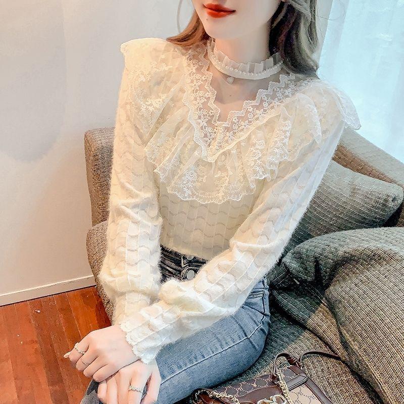 Lotus Leaf Lace Fleece-Lined Autumn/Winter Patchwork Long Sleeve Top Large (L)
Lotus Leaf Lace Fleece-Lined Autumn/Winter Patchwork Long Sleeve Top Large (L)
