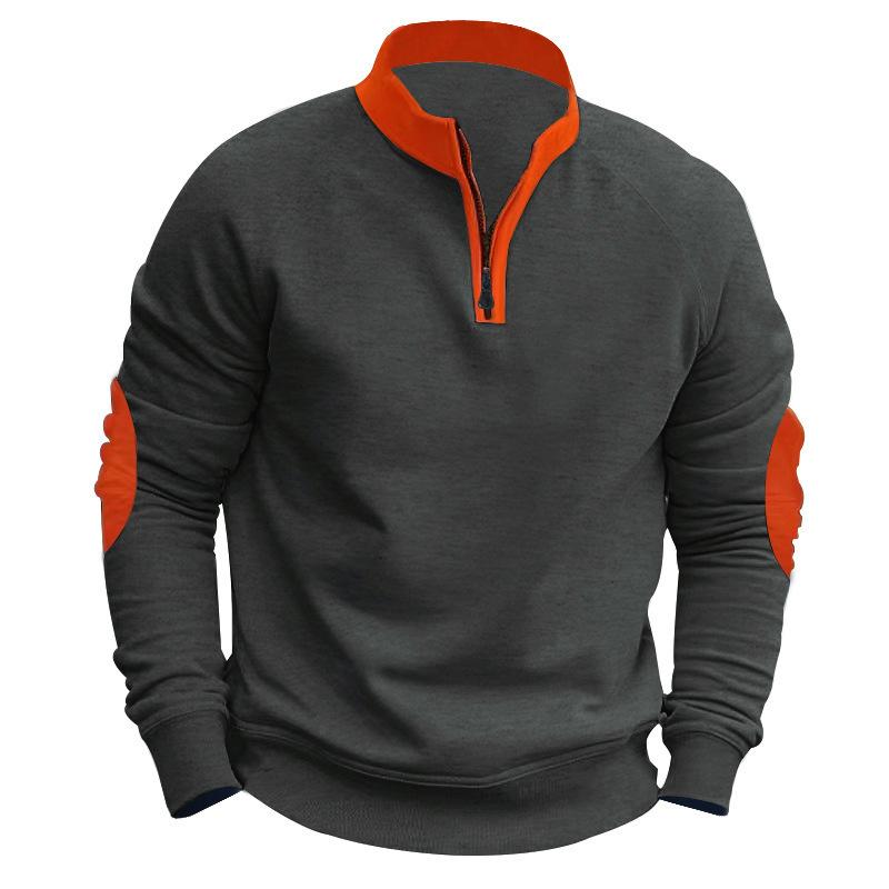 New Clash of Colours Autumn and Winter Loose Casual Padded Heavyweight Stand-up Collar Pullover Half-zip Long-sleeved Sweater Man XXXL темно-сірий колір
New Clash of Colours Autumn and Winter Loose Casual Padded Heavyweight Stand-up Collar Pullover Half-zip Long-sleeved Sweater Man XXXL темно-сірий колір