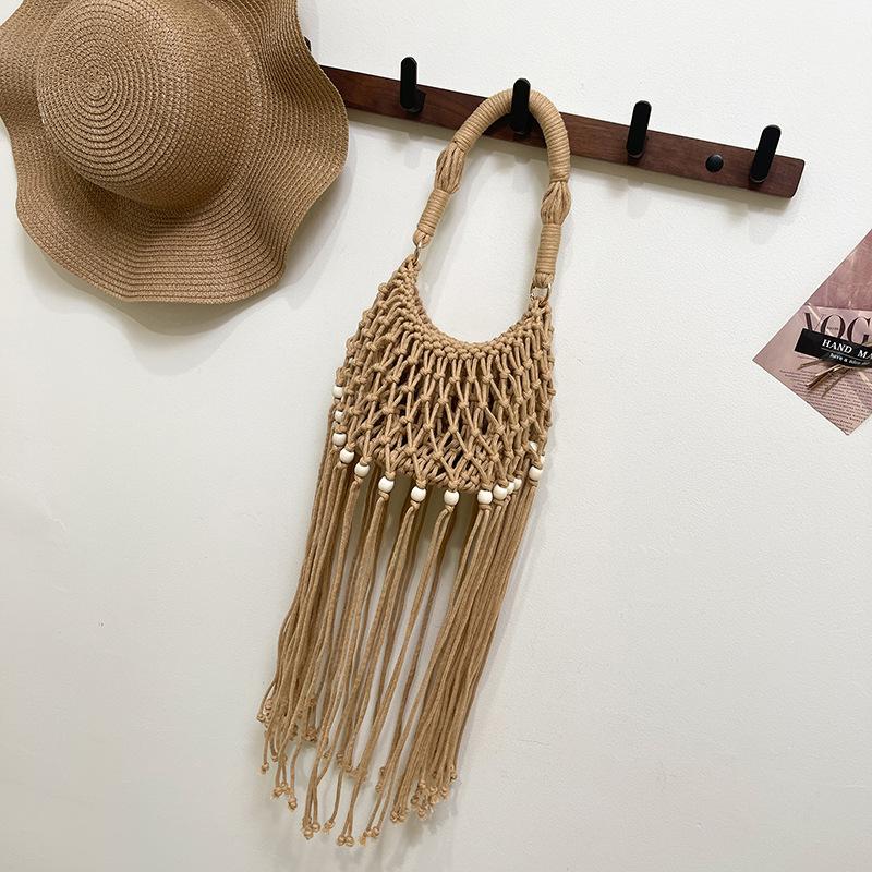 Портативная богемная плетеная сумка с бахромой, женская нишевая плетеная сумка через плечо, ручная хаки
Портативная богемная плетеная сумка с бахромой, женская нишевая плетеная сумка через плечо, ручная хаки