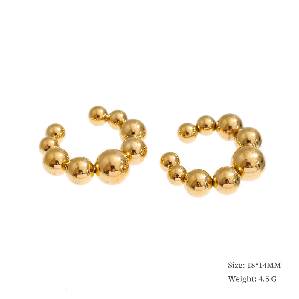Yhpup Stainless Steel Ear Bone Earrings Gold Color Waterproof PVD Plated Waterproof Geometric Metal Non-Piercing Daily Jewelry
Yhpup Stainless Steel Ear Bone Earrings Gold Color Waterproof PVD Plated Waterproof Geometric Metal Non-Piercing Daily Jewelry