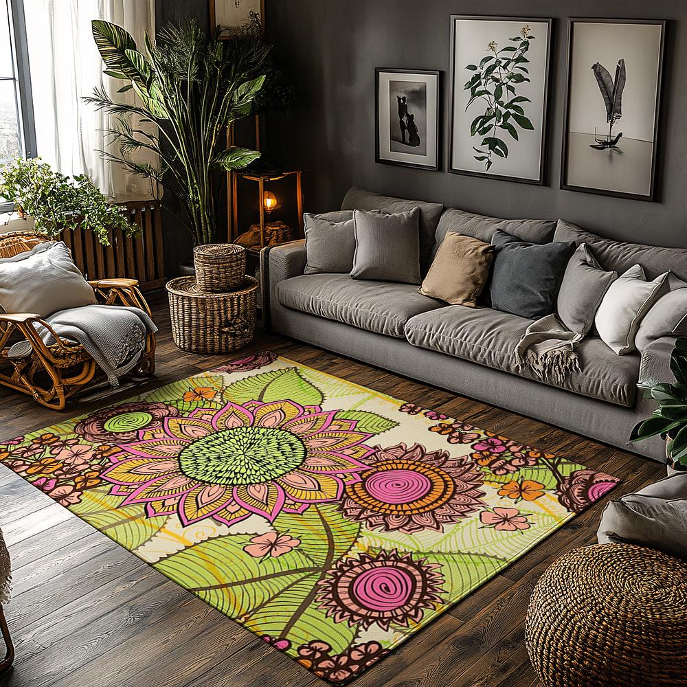 Boho Area Rug Mandala Pattern Carpet Southwestern Decor Non Slip Floor Mat Bohemian Home Accent Tribal Design Meditative Art Liv 50x80cm
Boho Area Rug Mandala Pattern Carpet Southwestern Decor Non Slip Floor Mat Bohemian Home Accent Tribal Design Meditative Art Liv 50x80cm