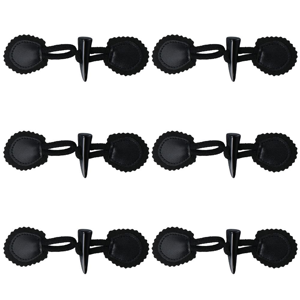 6 Sets Pu Leather Vintage Toggles Black Horn Button Leather Horn Button Sewing Accessories
6 Sets Pu Leather Vintage Toggles Black Horn Button Leather Horn Button Sewing Accessories