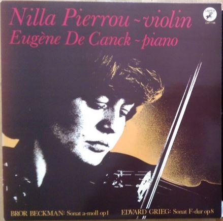 LP Record NILLA PIERROU EUGNE DE CANCK BRO Sonat Amoll Op 1 Sonat Fdur Op CAP1196 CAPRICE 1980 Sweden Classical Used
LP Record NILLA PIERROU EUGNE DE CANCK BRO Sonat Amoll Op 1 Sonat Fdur Op CAP1196 CAPRICE 1980 Sweden Classical Used