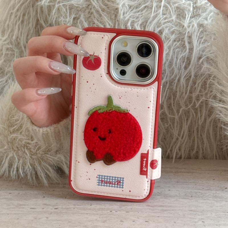 Ins Korean Cute Embroidery Cherry Tomato Leather Case For iPhone 17 16 15 14 Pro Max 15 14 16 13 17 Pro Camera Protection Cover iPhone 13
Ins Korean Cute Embroidery Cherry Tomato Leather Case For iPhone 17 16 15 14 Pro Max 15 14 16 13 17 Pro Camera Protection Cover iPhone 13