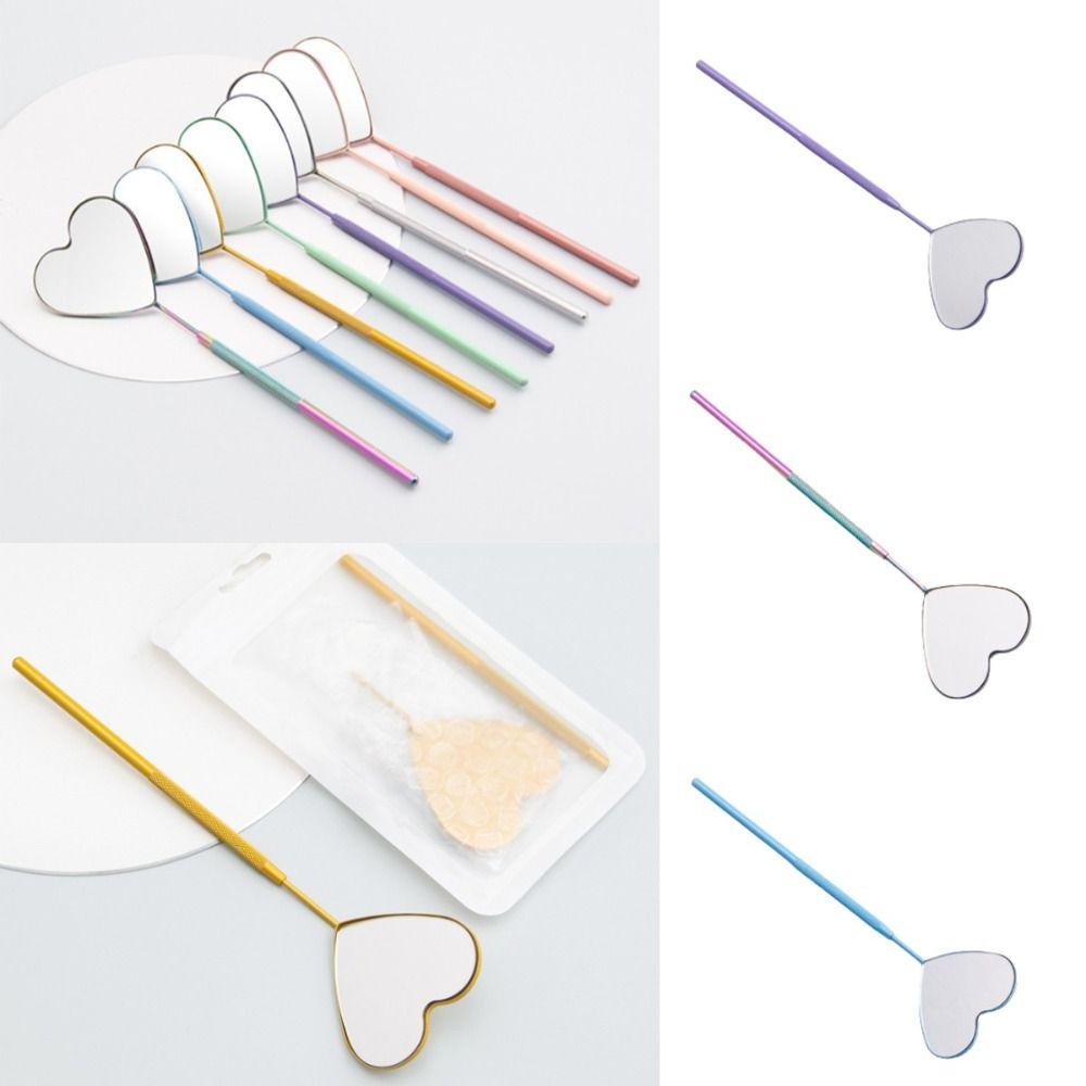 HD Long Handle Mirror Heart Shape Mirror Single Face Grooming Mirror Beginners синий
HD Long Handle Mirror Heart Shape Mirror Single Face Grooming Mirror Beginners синий