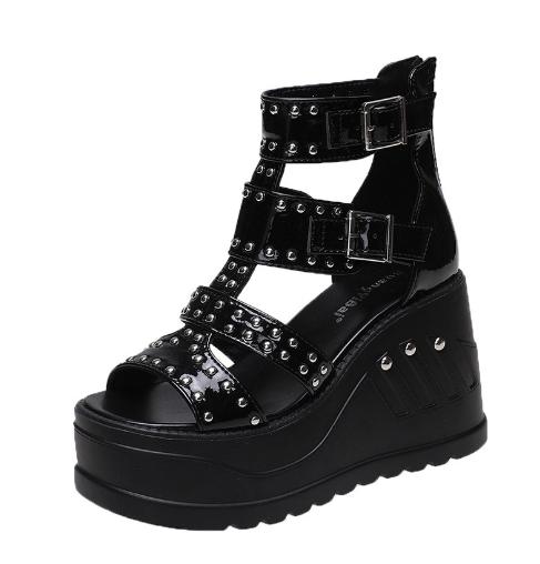 2026 Summer Women Gladiator Platform Flush Boots Gothic Shoes High Heels Casual Open Toe Sandals All Match Fashion Boots 43
2026 Summer Women Gladiator Platform Flush Boots Gothic Shoes High Heels Casual Open Toe Sandals All Match Fashion Boots 43