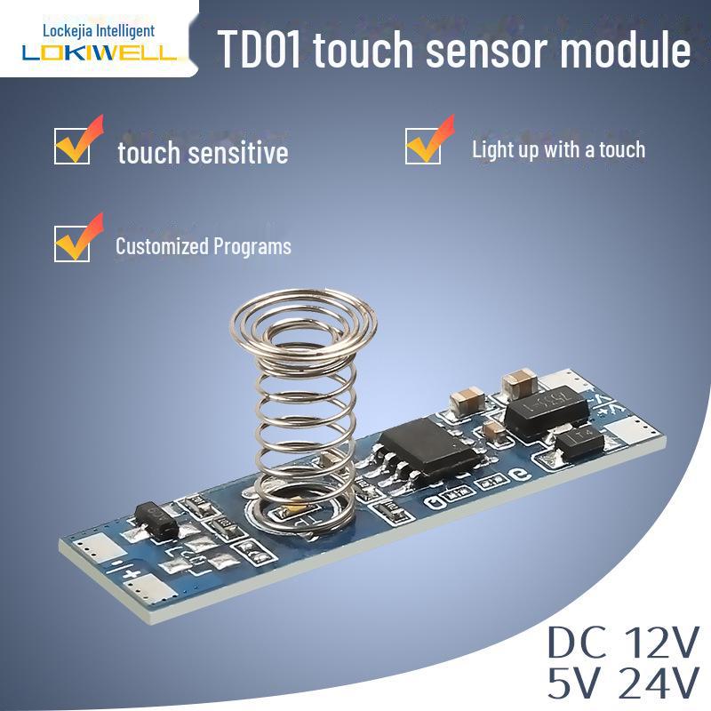 Lockejia Touch Sensor Switch: 5V Cabinet Light with Built-in Dimmer Module TD01-B3 (Bright + Dimming)
Lockejia Touch Sensor Switch: 5V Cabinet Light with Built-in Dimmer Module TD01-B3 (Bright + Dimming)