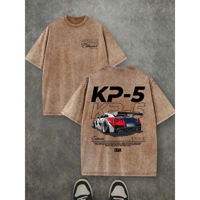 Pure Vintage Washed Double-Sided KP-5 Racing Logo And Drift Car Design for Men, Featuring a Loose Street Style Ideal for Racing Fans, Casual Outings 5XL
Pure Vintage Washed Double-Sided KP-5 Racing Logo And Drift Car Design for Men, Featuring a Loose Street Style Ideal for Racing Fans, Casual Outings 5XL