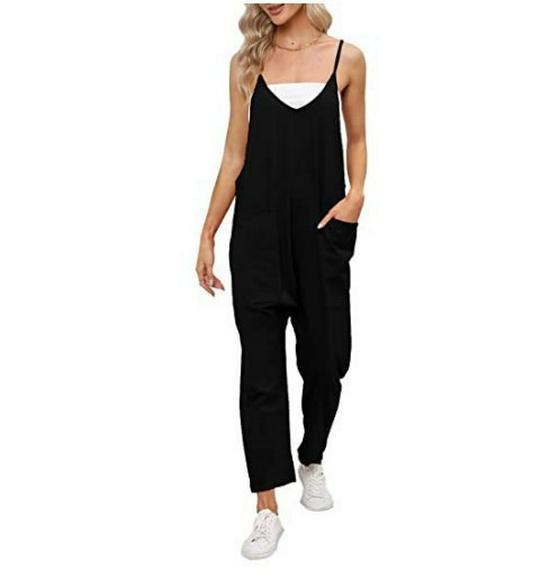 Women’s Adjustable Strap Pocket Jumpsuit with Tailored Fit L чёрный
Women’s Adjustable Strap Pocket Jumpsuit with Tailored Fit L чёрный