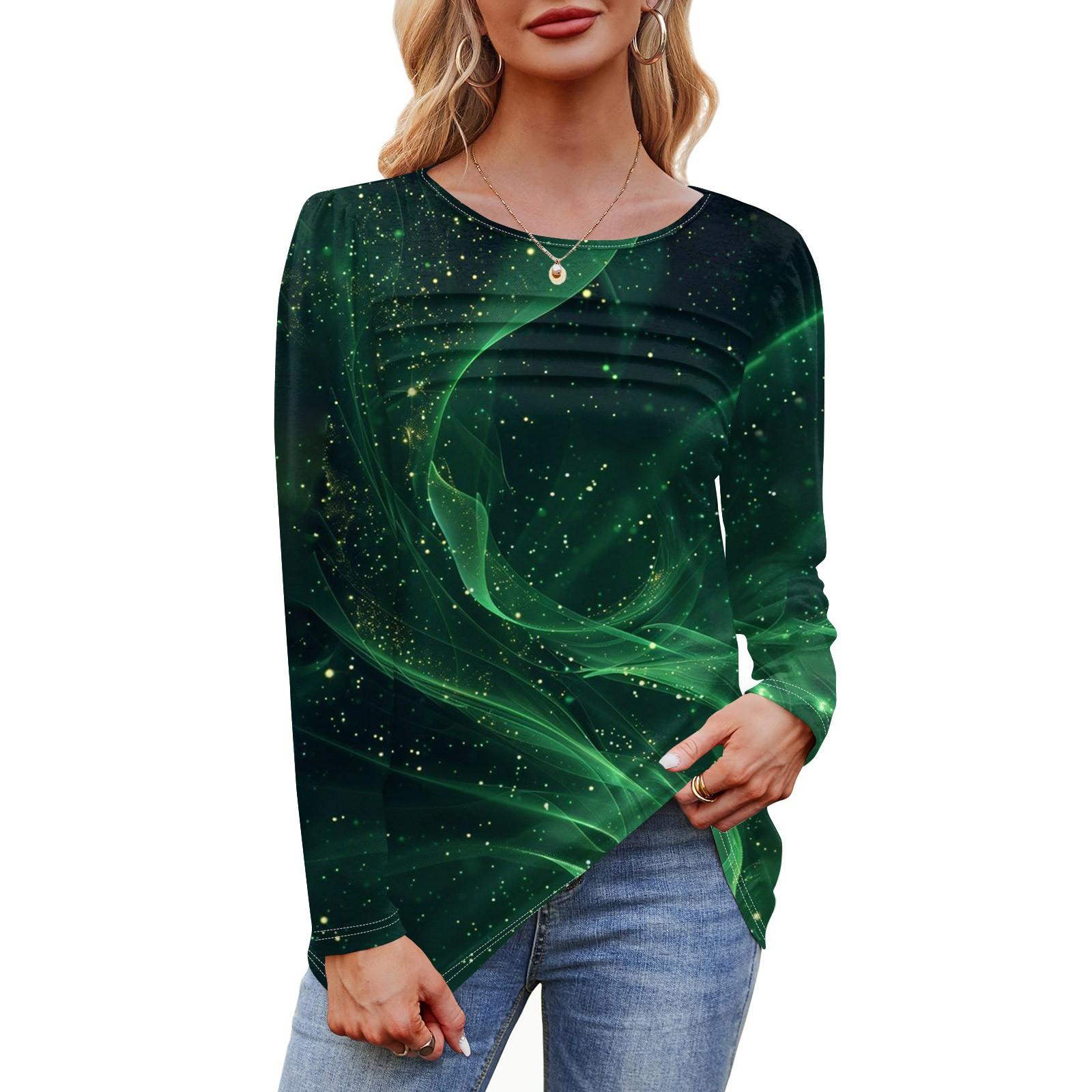 Женский свободный повседневный топ с круглым вырезом и длинными рукавами, модный топ L армия зеленый
Женский свободный повседневный топ с круглым вырезом и длинными рукавами, модный топ L армия зеленый