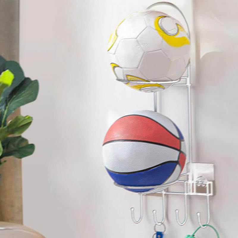 Wall Ball Holder 2 Layer Basketball Holder Wall Mounted Ball Rack Steel Sports Equipment Organizer No Drill Storage Shelf For білий
Wall Ball Holder 2 Layer Basketball Holder Wall Mounted Ball Rack Steel Sports Equipment Organizer No Drill Storage Shelf For білий