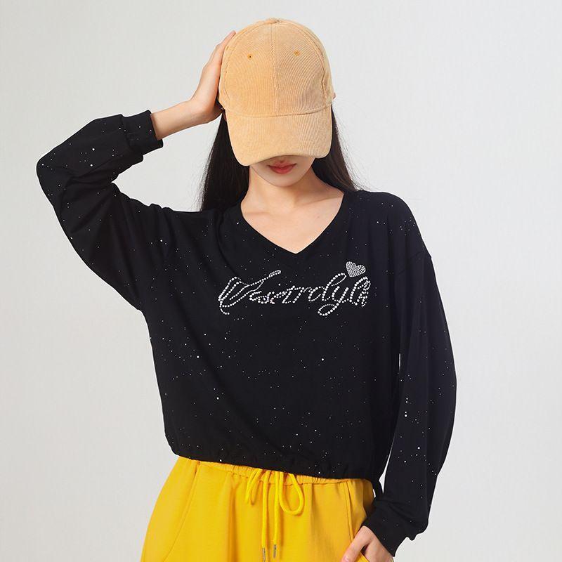 Autumn Hip Hop Rhinestone Gold Splatter Long Sleeve Dance Top Medium
Autumn Hip Hop Rhinestone Gold Splatter Long Sleeve Dance Top Medium