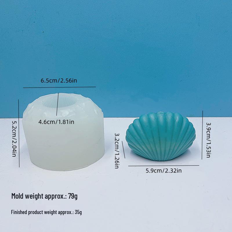 3D Seashell Scented Candle & Gypsum Ornament Silicone Mold for DIY and Cake Decoration
3D Seashell Scented Candle & Gypsum Ornament Silicone Mold for DIY and Cake Decoration