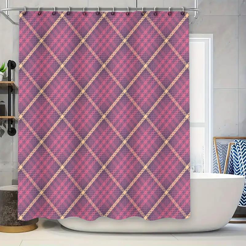 Plaid Print Shower Curtain Waterproof Fabric For Bathroom Decor Multiple Sizes Available W60H190(CM)-1 Pcs
Plaid Print Shower Curtain Waterproof Fabric For Bathroom Decor Multiple Sizes Available W60H190(CM)-1 Pcs