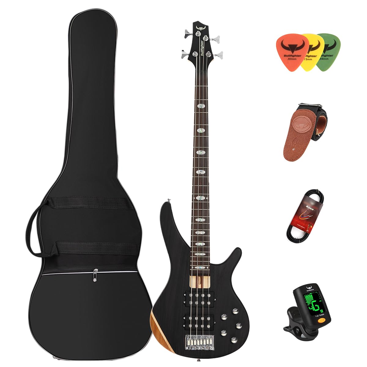 Bullfighter Elm Bass Beginner Set 4 струнная электрическая бас-гитара чехол ремень гриф корпус интегрированный Elm Bass активный звукосниматель бас-гитара струны/5 + (DB4-Черный)
Bullfighter Elm Bass Beginner Set 4 струнная электрическая бас-гитара чехол ремень гриф корпус интегрированный Elm Bass активный звукосниматель бас-гитара струны/5 + (DB4-Черный)