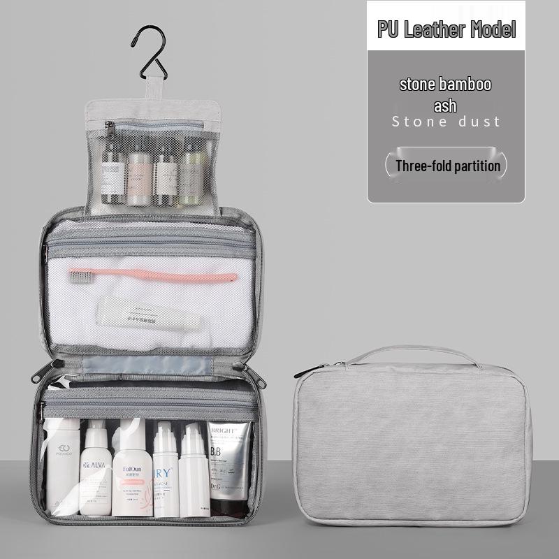 Men s PU Leather Waterproof Travel Toiletry Bag - Large Capacity, Multifunctional, Hanging.
Men s PU Leather Waterproof Travel Toiletry Bag - Large Capacity, Multifunctional, Hanging.